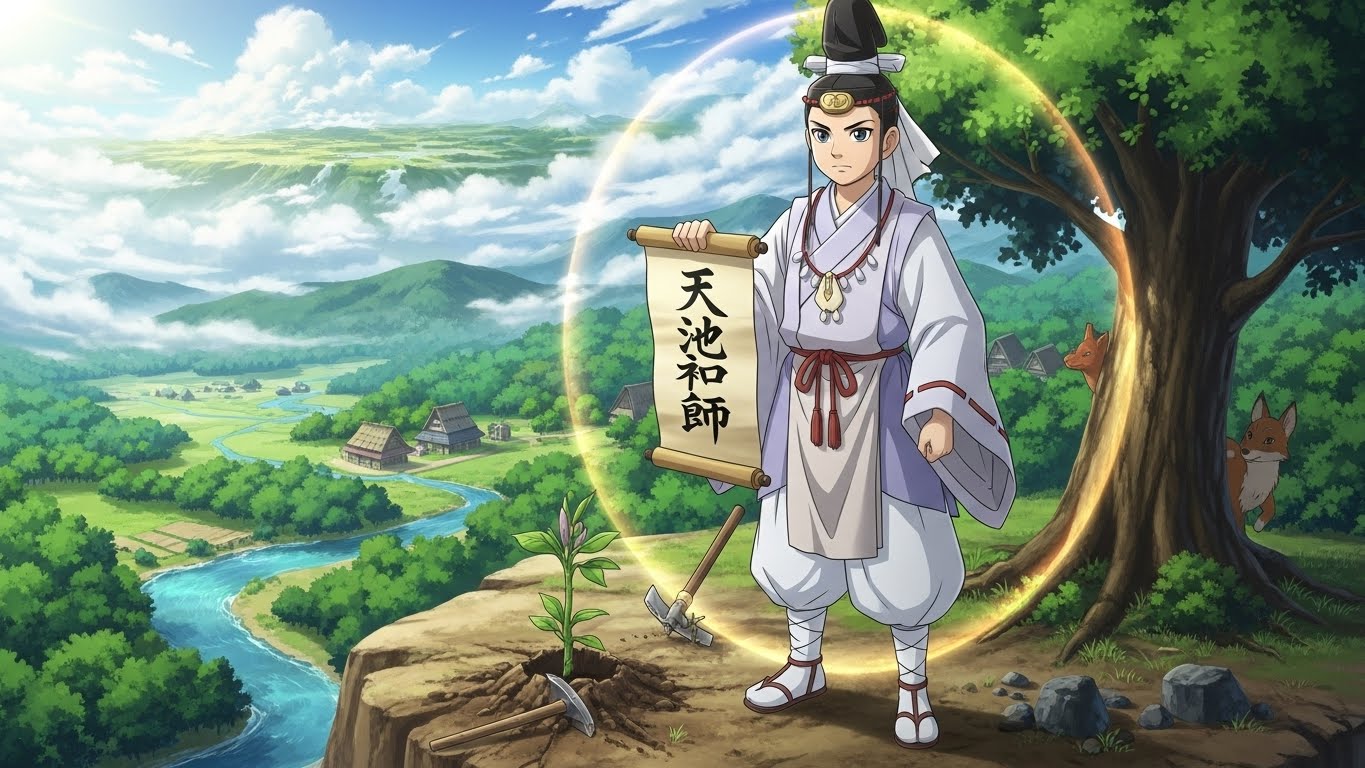 天孫降臨のニニギノミコトのイメージ