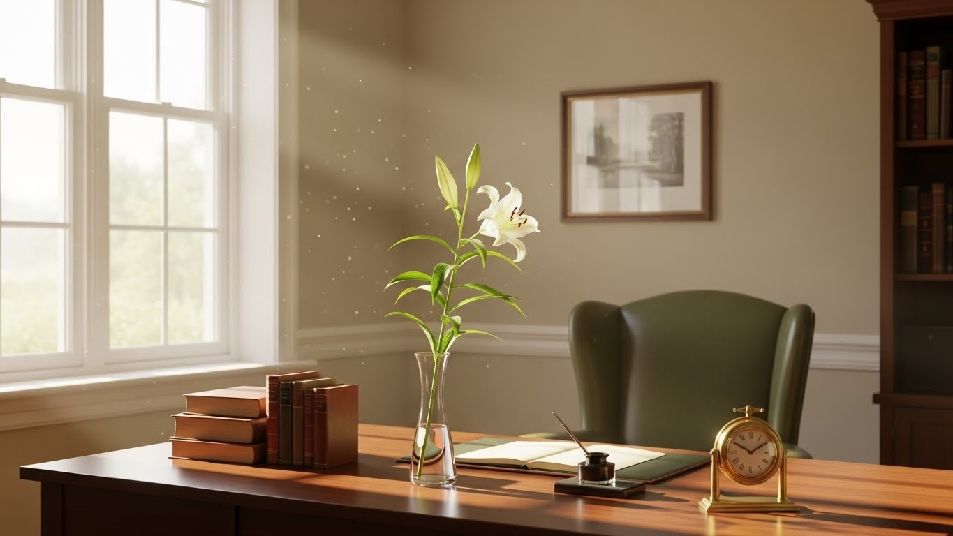 整えられた神聖な雰囲気の部屋